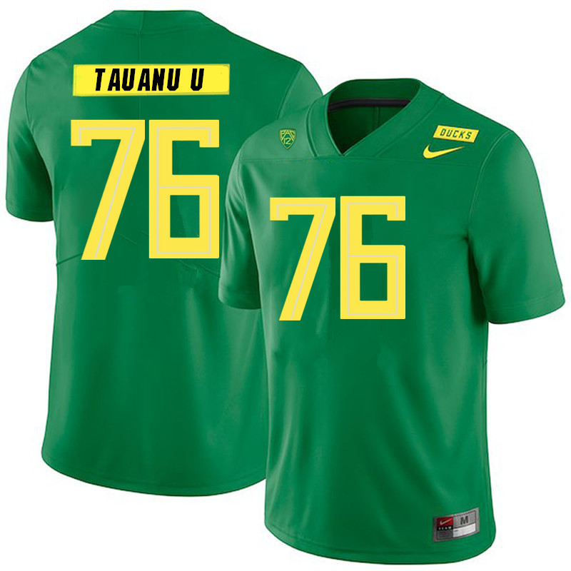 Men #76 Jonah Tauanu'u Oregon Ducks College Football Jerseys Sale-Green